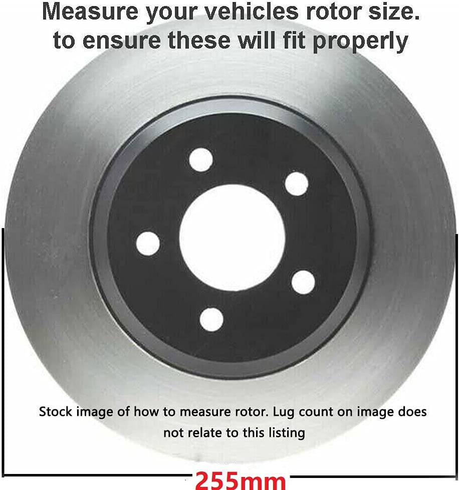 Detroit Axle - 2.2L Front Drilled Rotors Brake Pads for 1992-2001 Toyota Camry - 6