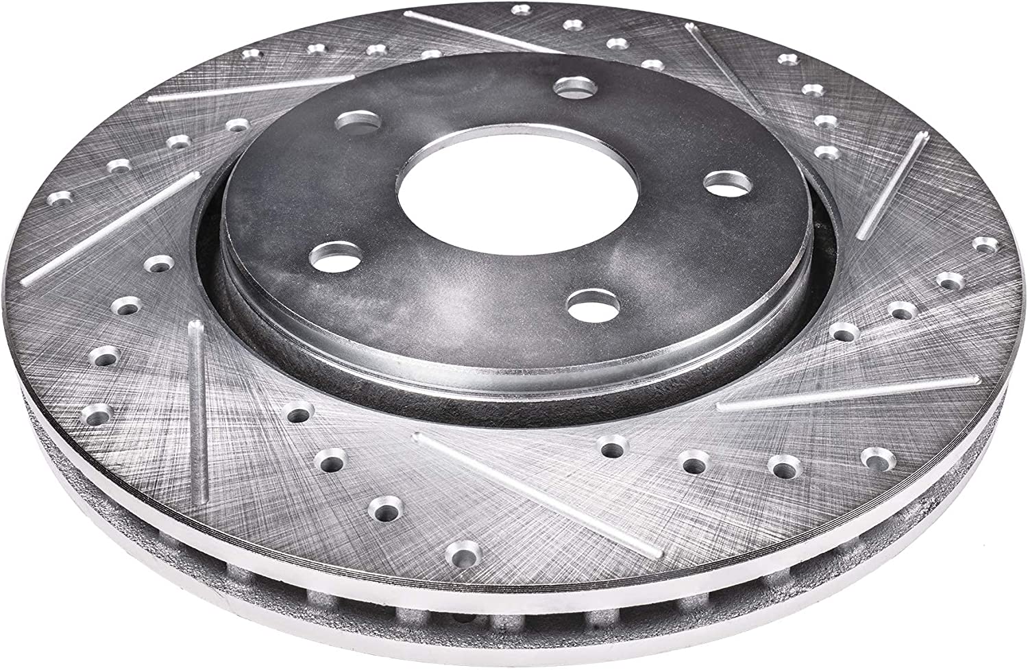 Detroit Axle - Rear Drilled Brake Rotors for 1997-2003 BMW 525i 528i 530i 540i - 8