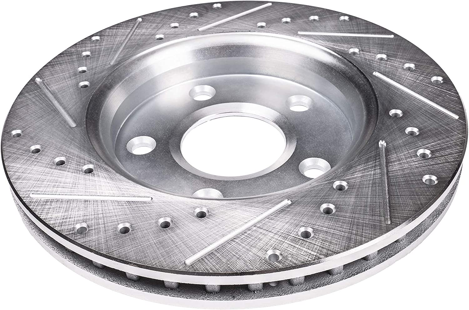 Detroit Axle - Rear Drilled Brake Rotors for 1997-2003 BMW 525i 528i 530i 540i - 5