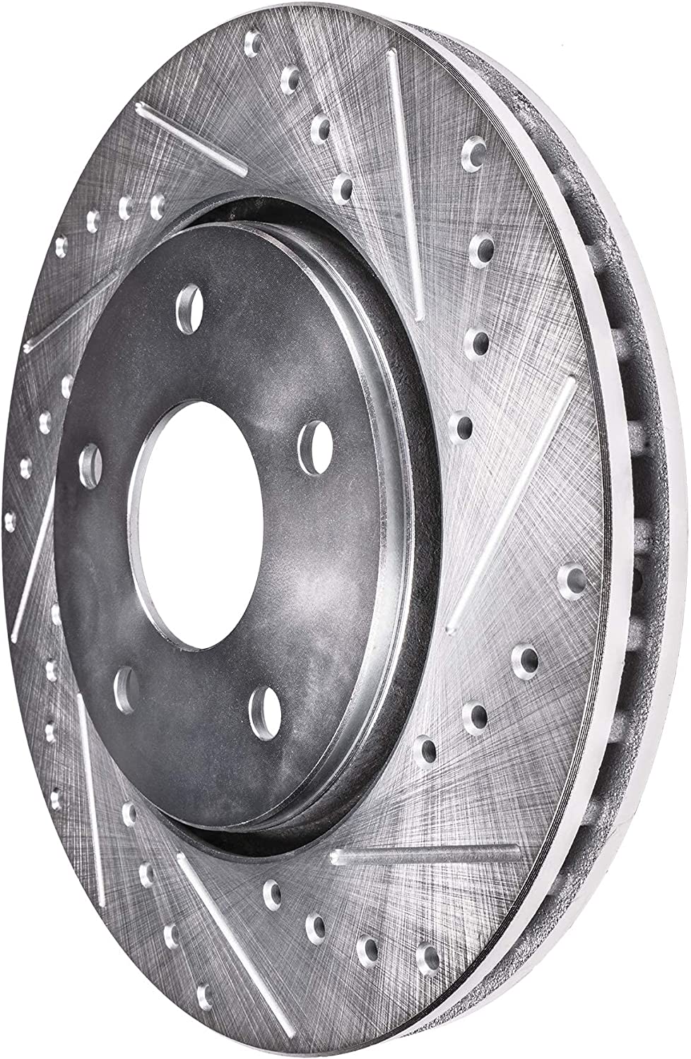 Detroit Axle - Rear Drilled Brake Rotors for 1997-2003 BMW 525i 528i 530i 540i - 6