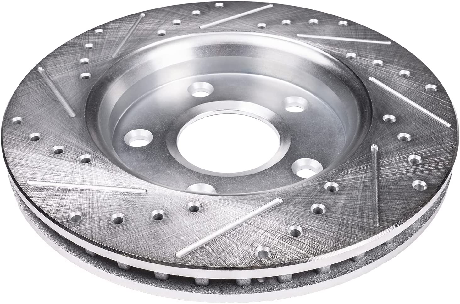 Detroit Axle - Front Drilled Brake Rotors for BMW 320i 323Ci 323i 325Ci 325i Z4 - 5