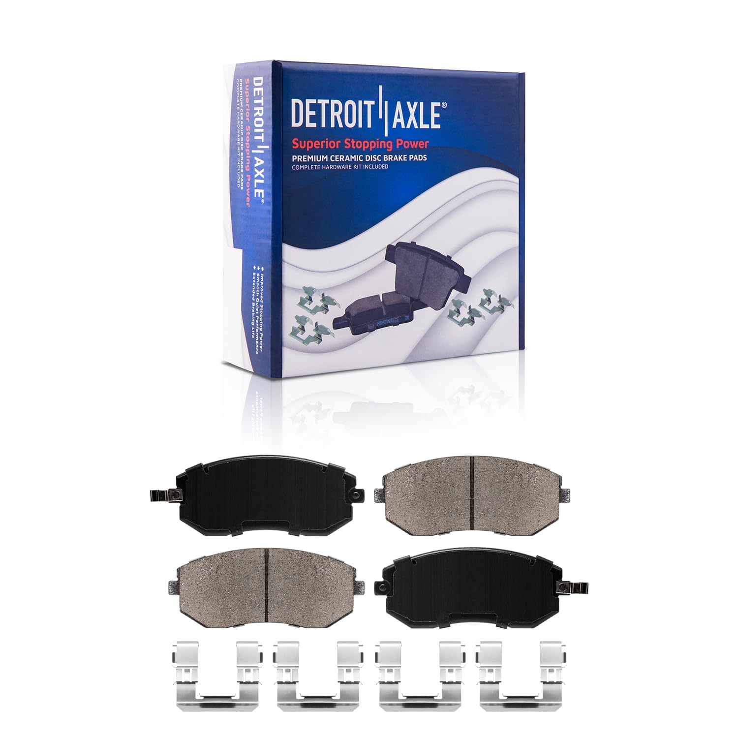 Detroit Axle - Front Drilled Rotors Brake Pads for 9-2x Outback Baja Forester - 5