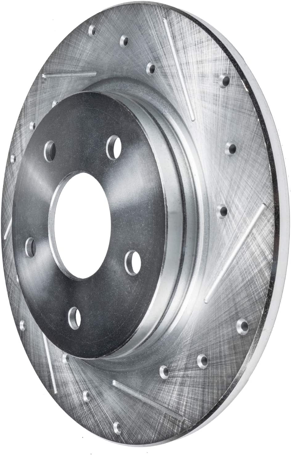 Detroit Axle - Rear Drilled Disc Brake Rotors for 2003 2004-2011 Saab 9-3 9-3X - 5