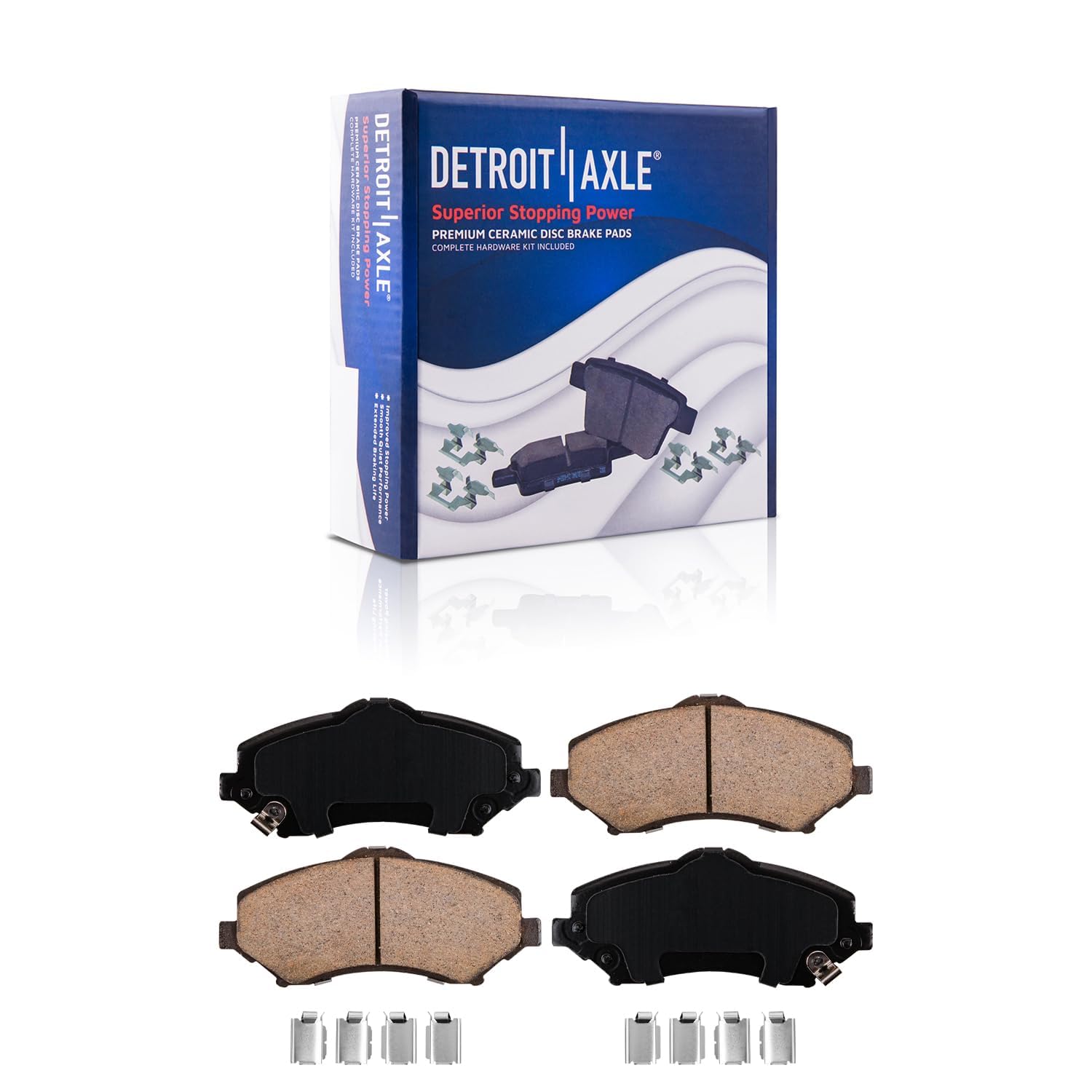 Detroit Axle - 302mm Front Drilled Rotors Brake Pads for Town Country Routan - 5