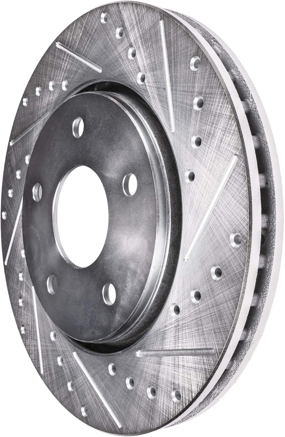 Detroit Axle - Front Drilled Slotted Brake Rotors for Dodge Nitro Jeep Liberty - 5