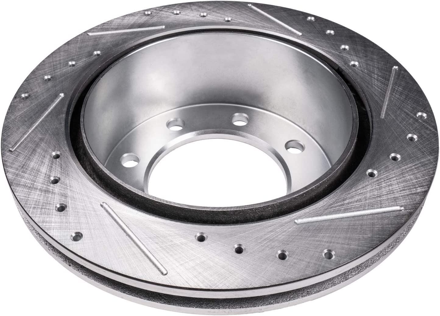 Detroit Axle - 331mm 4WD Front Drilled Brake Rotors for Ford F-250 Super Duty - 5