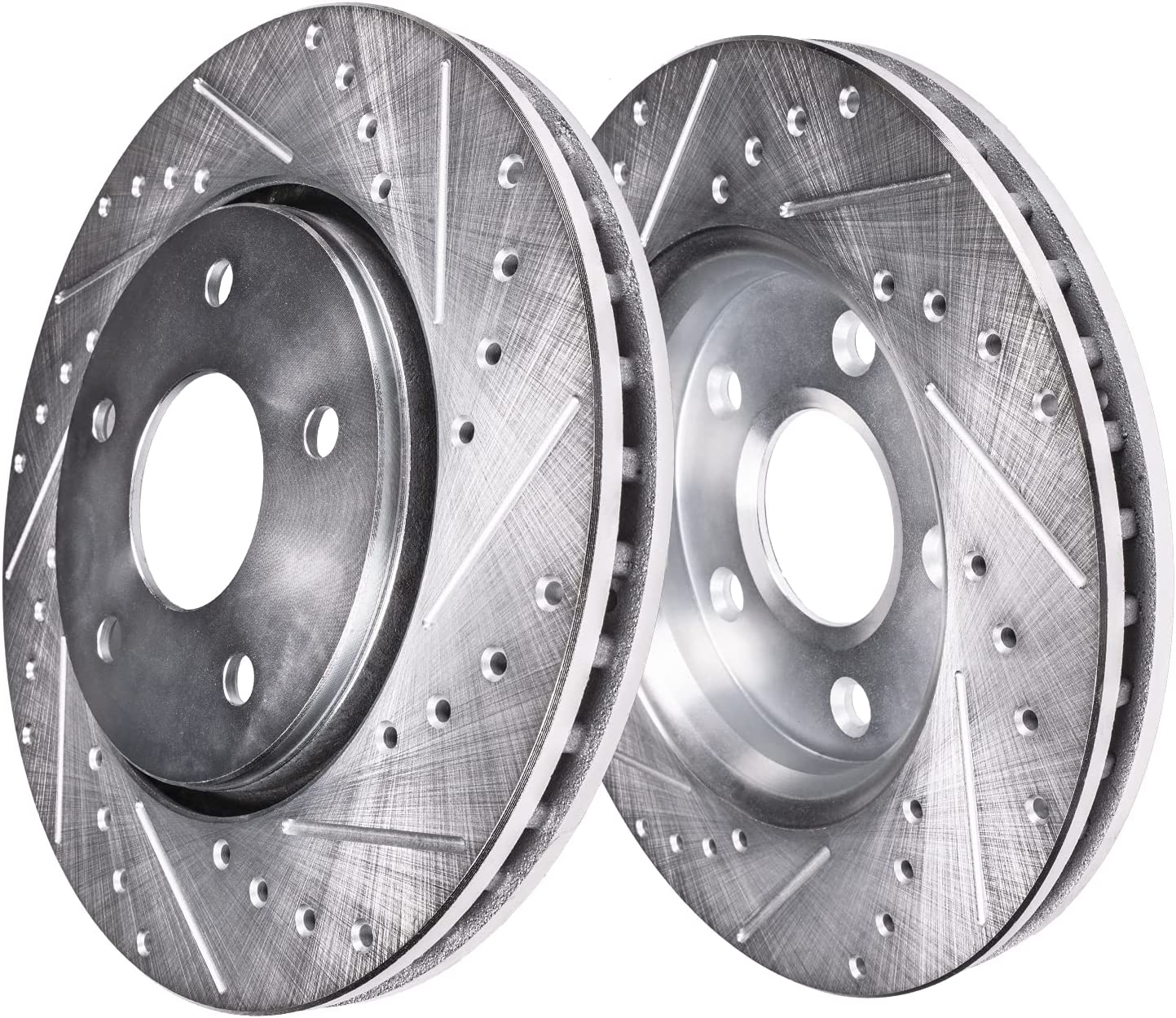 Detroit Axle - 305mm 4WD Front Drilled Disc Rotor for Ford Ranger Explorer Sport - 4
