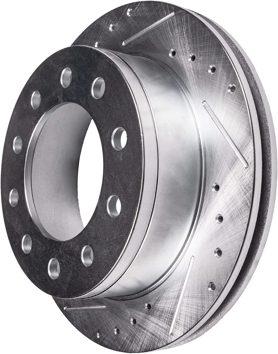 Detroit Axle - 369mm Front Drilled Brake Rotors for F-350 F-450 F-550 Super Duty - 6