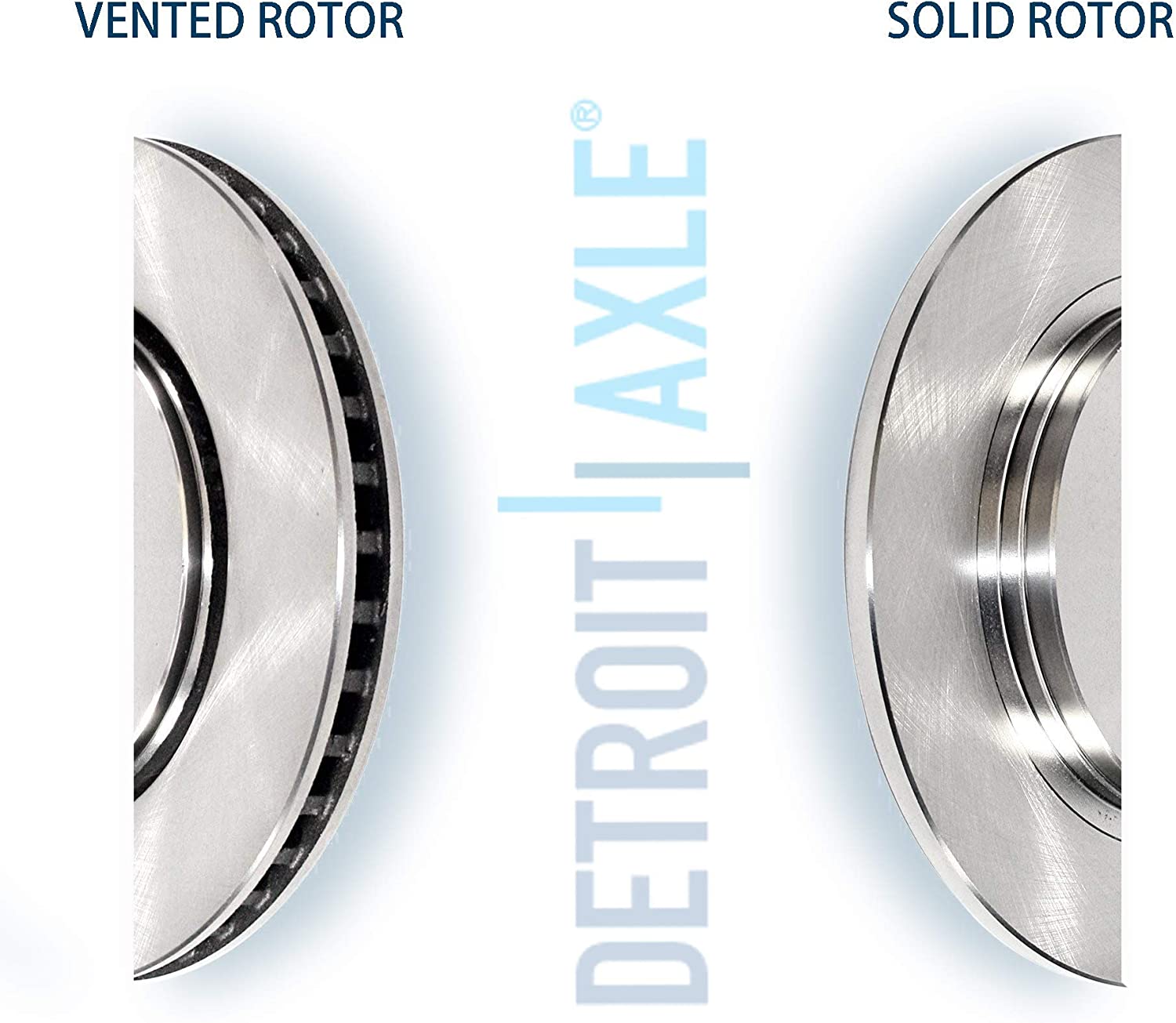 Detroit Axle - 345mm Rear Drilled Brake Rotors for Ford Flex Explorer Taurus MKS - 6