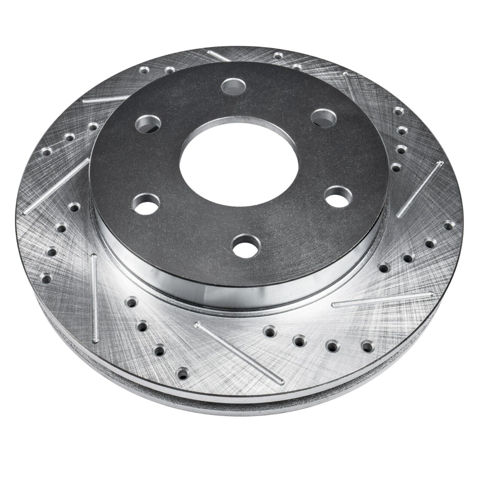 Detroit Axle - 355mm Front Drilled Slotted Brake Rotors for Cadillac STS CTS - 5