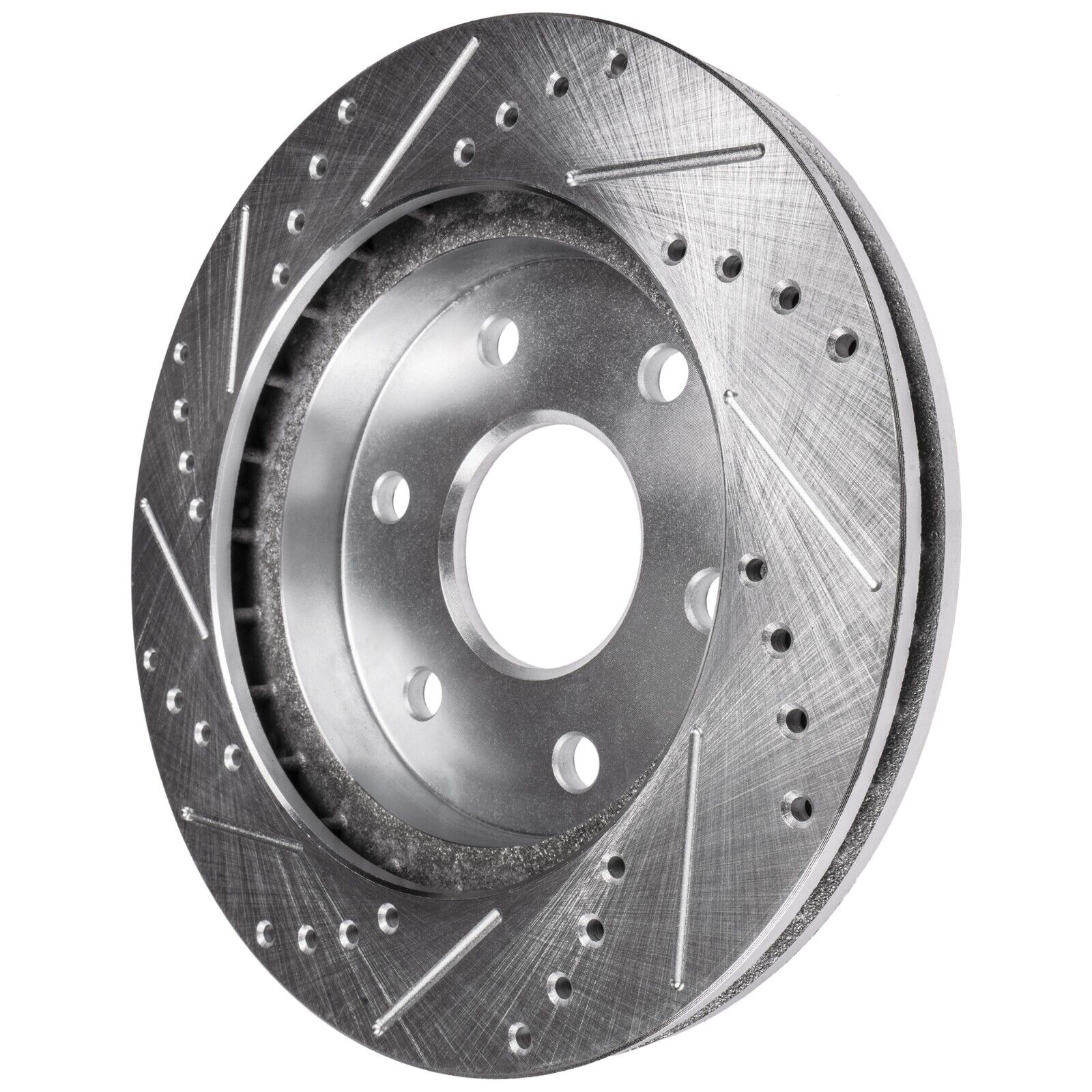 Detroit Axle - 355mm Front Drilled Slotted Brake Rotors for Cadillac STS CTS - 8