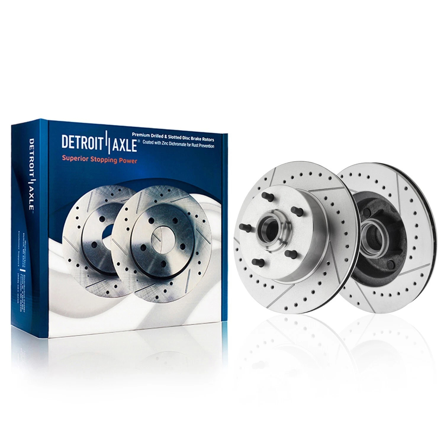 Detroit Axle - Front Drilled and Slotted Brake Rotors for Apollo Skylark Special - Main Image