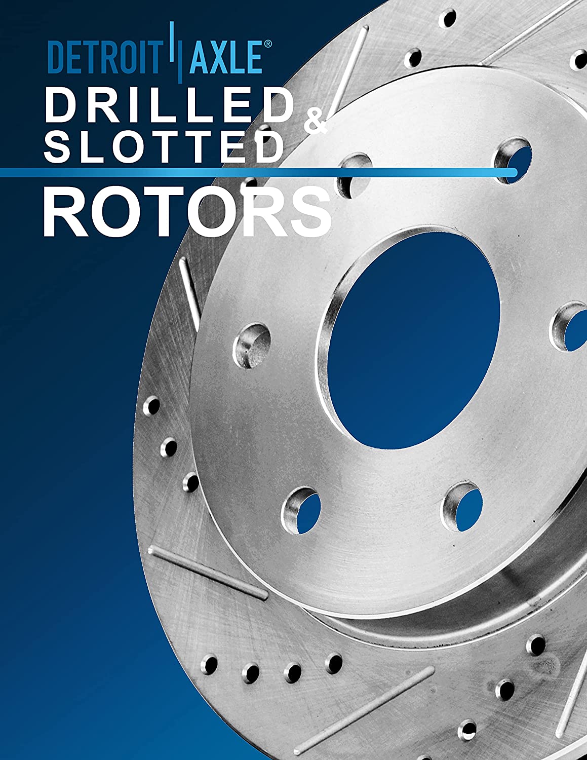 Detroit Axle - Rear Drilled Brake Rotors for Enclave Traverse Acadia Outlook - 7