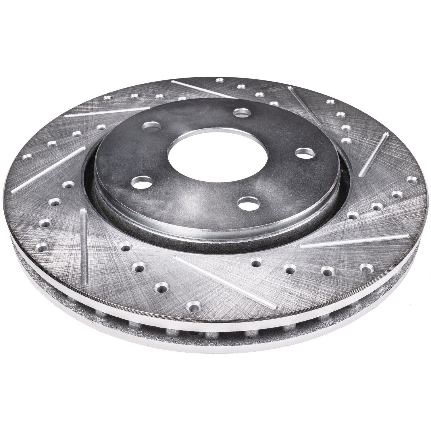 Detroit Axle - 316mm Front Drilled Slotted Brake Rotors for Chevrolet Cobalt HHR - 7