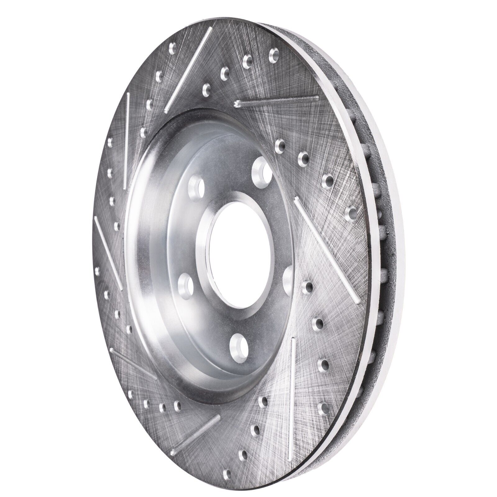 Detroit Axle - 316mm Front Drilled Slotted Brake Rotors for Chevrolet Cobalt HHR - 6