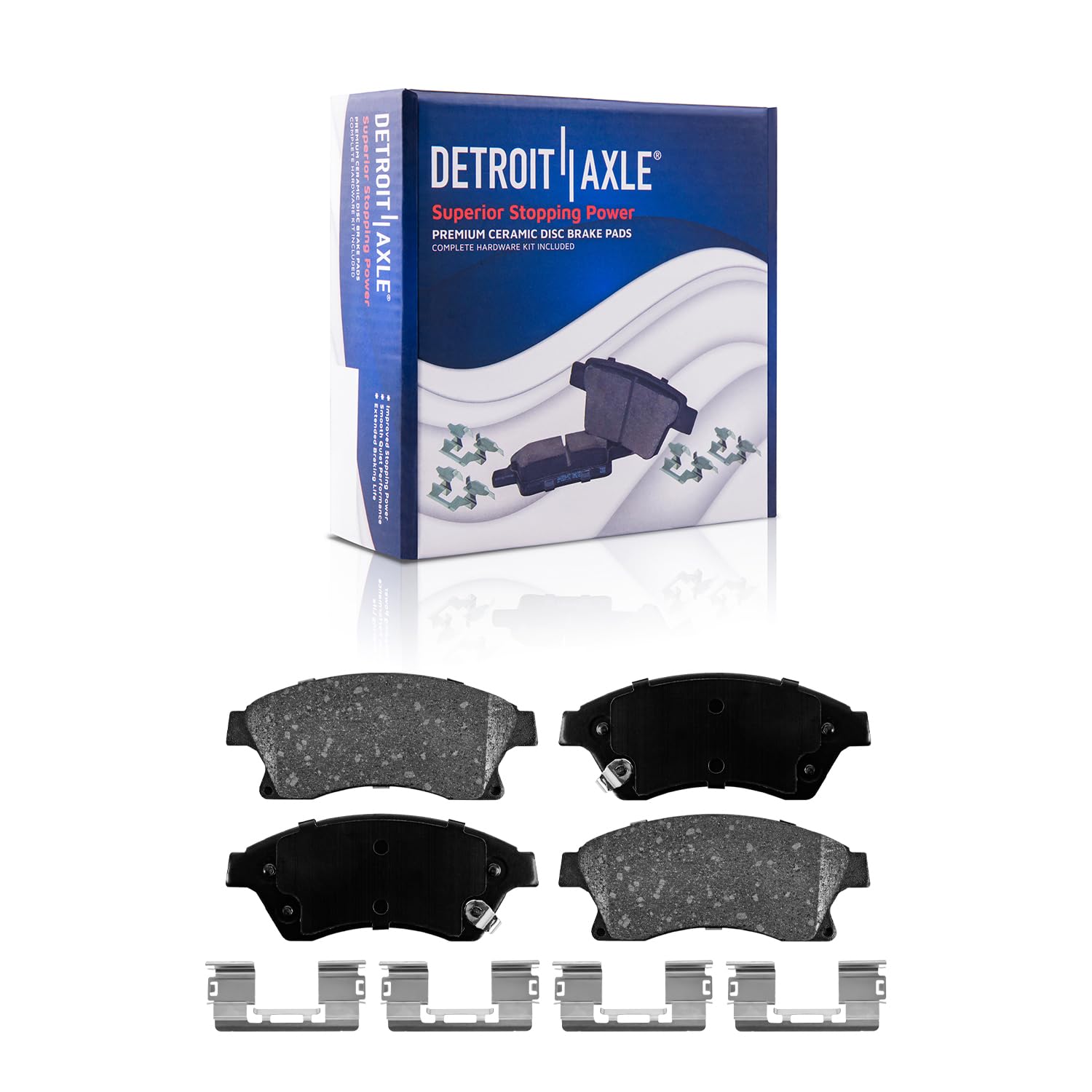 Detroit Axle - Front Drilled Rotors Brake Pads Kit for Chevy Cruze Limited Sonic - 5