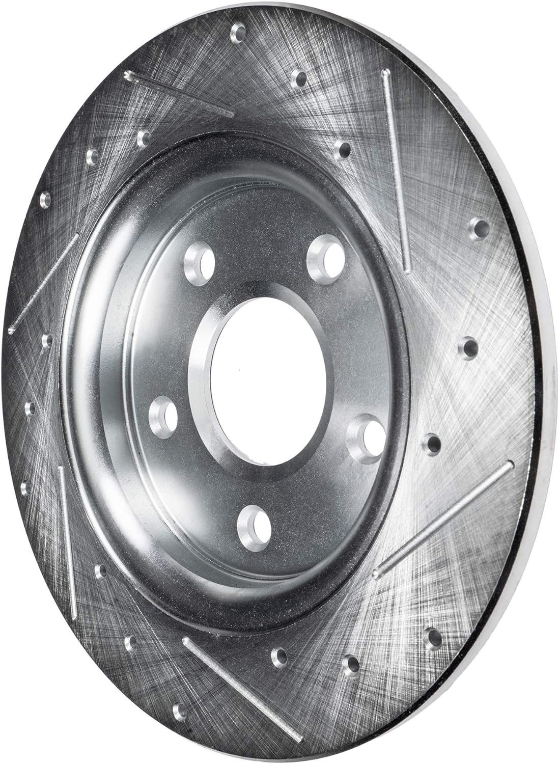 Detroit Axle - Rear Drilled Slotted Brake Rotors for Mazda 3 Sport CX-3 CX-30 - 6