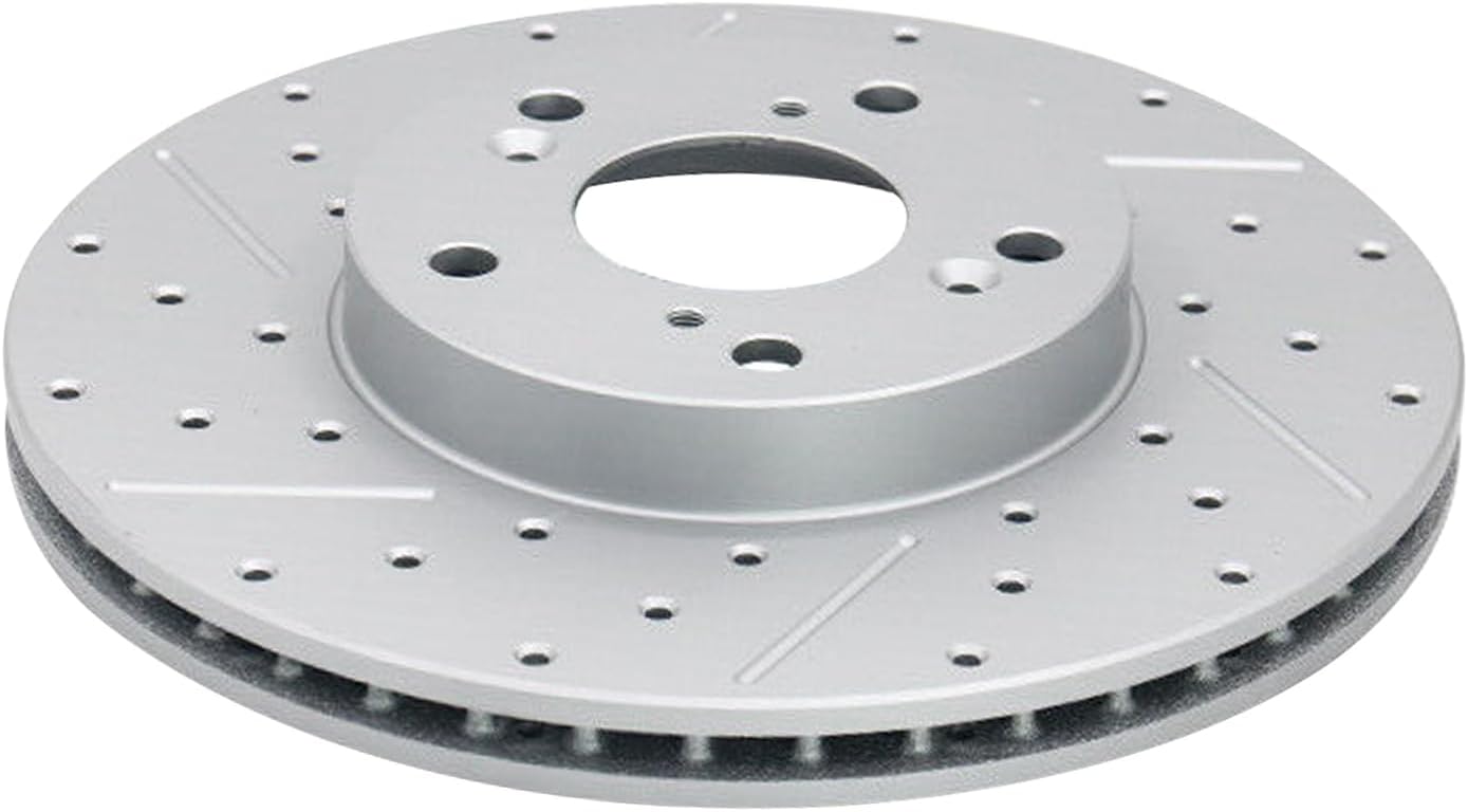 Detroit Axle - Front Drilled and Slotted Brake Rotors for 2014-2020 Acura RLX - 7