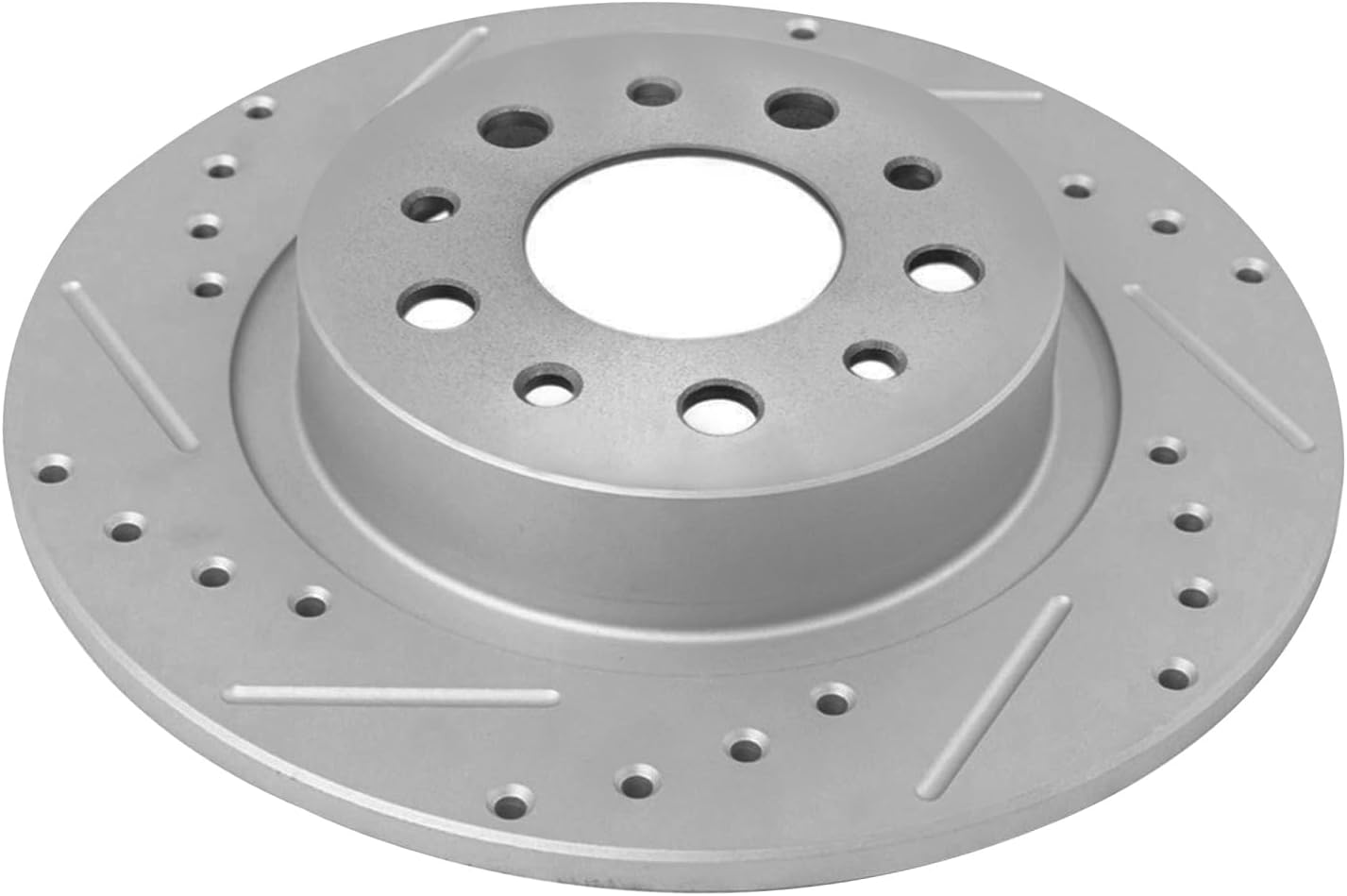 Detroit Axle - Rear Drilled and Slotted Brake Rotors for 2014-2020 Fiat 500L - 7