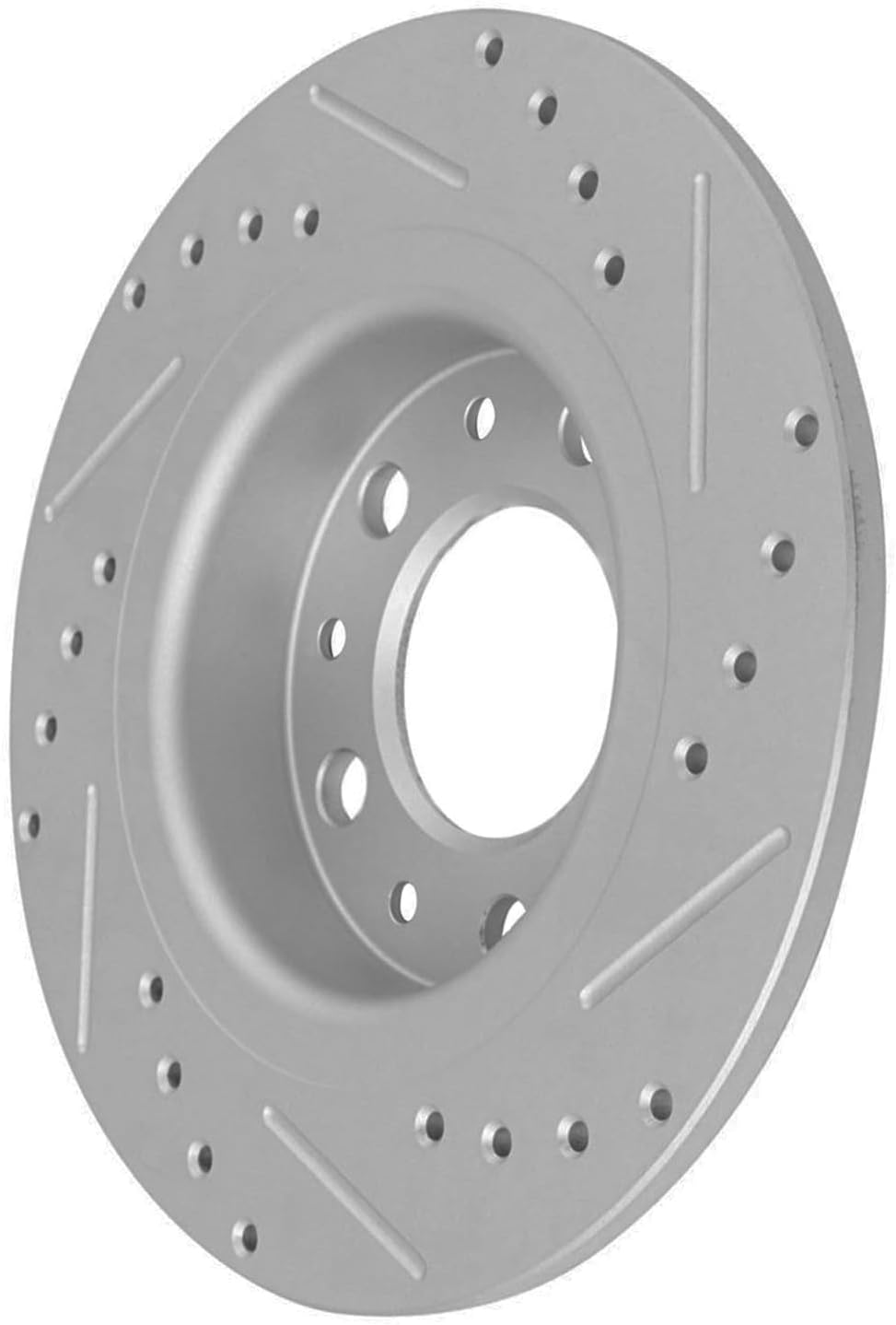 Detroit Axle - Rear Drilled and Slotted Brake Rotors for 2014-2020 Fiat 500L - 6