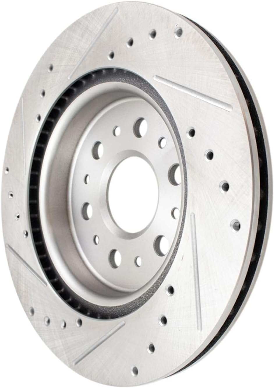 Detroit Axle - Rear Drilled Slotted Brake Rotors for XT5 Traverse Enclave Acadia - 6