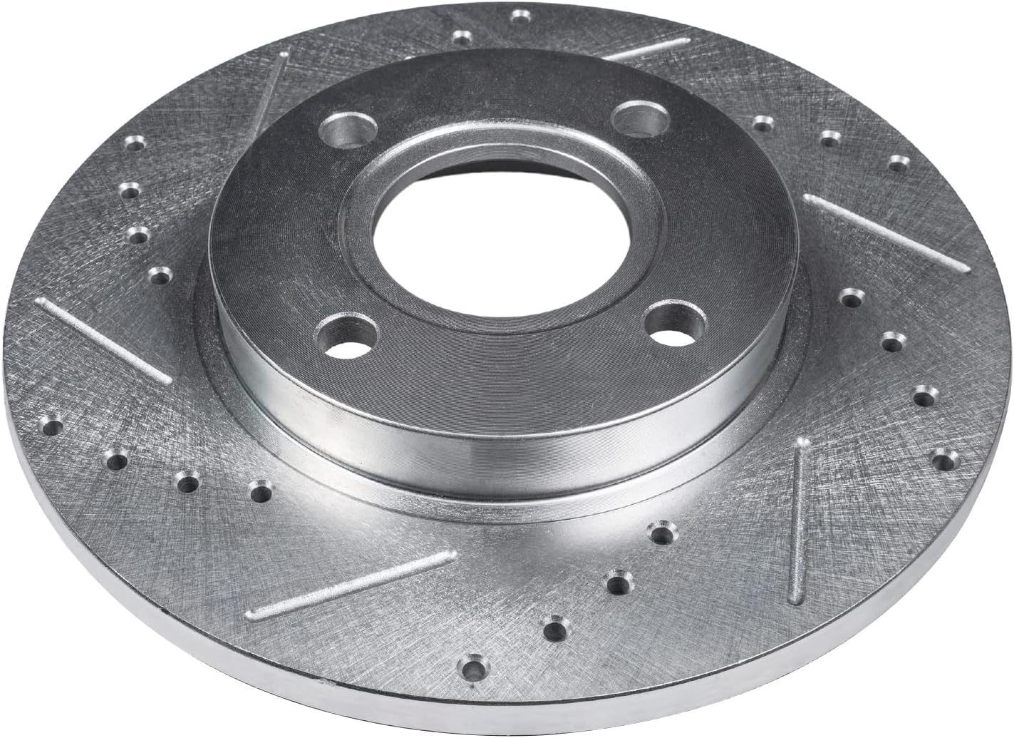 Detroit Axle - Rear Drilled Slotted Brake Rotors for 2014-2016 Chevy Spark EV - 7