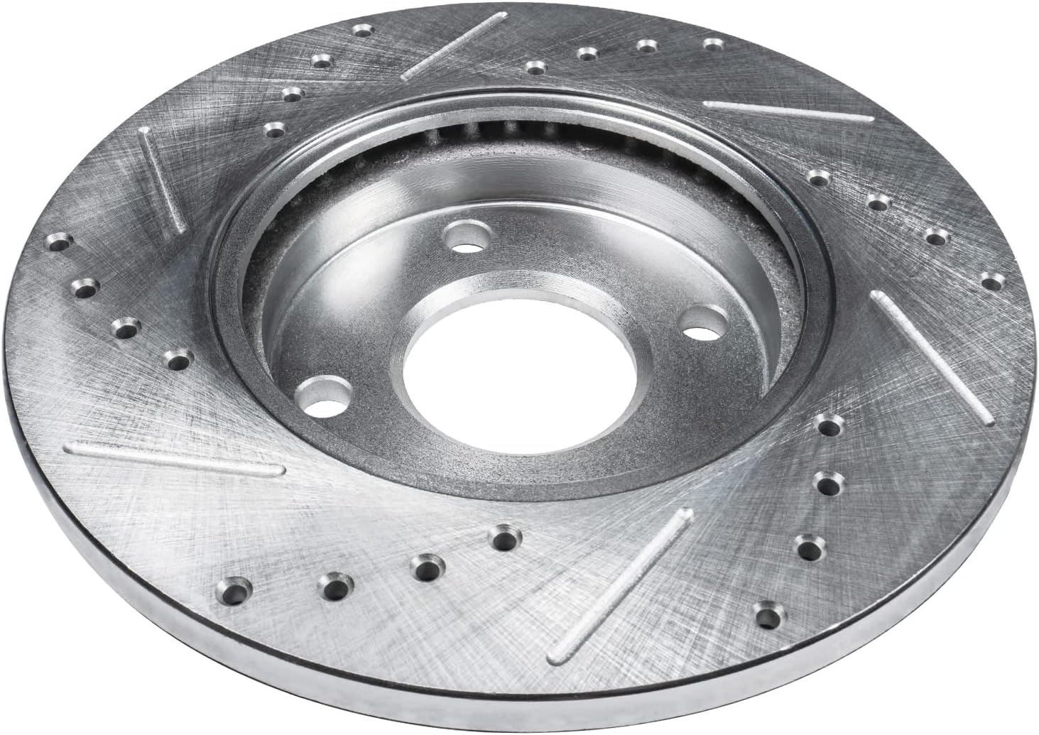 Detroit Axle - Rear Drilled Slotted Brake Rotors for 2014-2016 Chevy Spark EV - 8