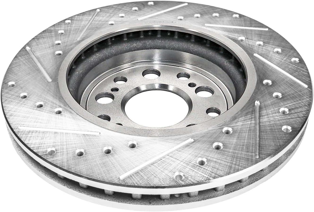 Detroit Axle - Front Drilled and Slotted Brake Rotors for 2017-21 Honda Clarity - 8