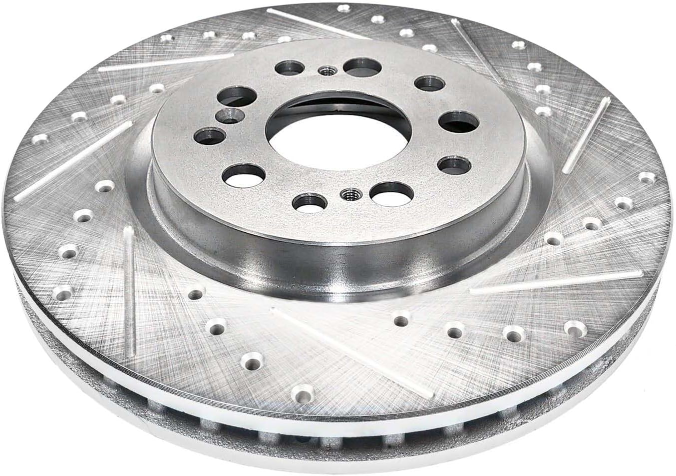 Detroit Axle - Front Drilled and Slotted Brake Rotors for 2017-21 Honda Clarity - 7