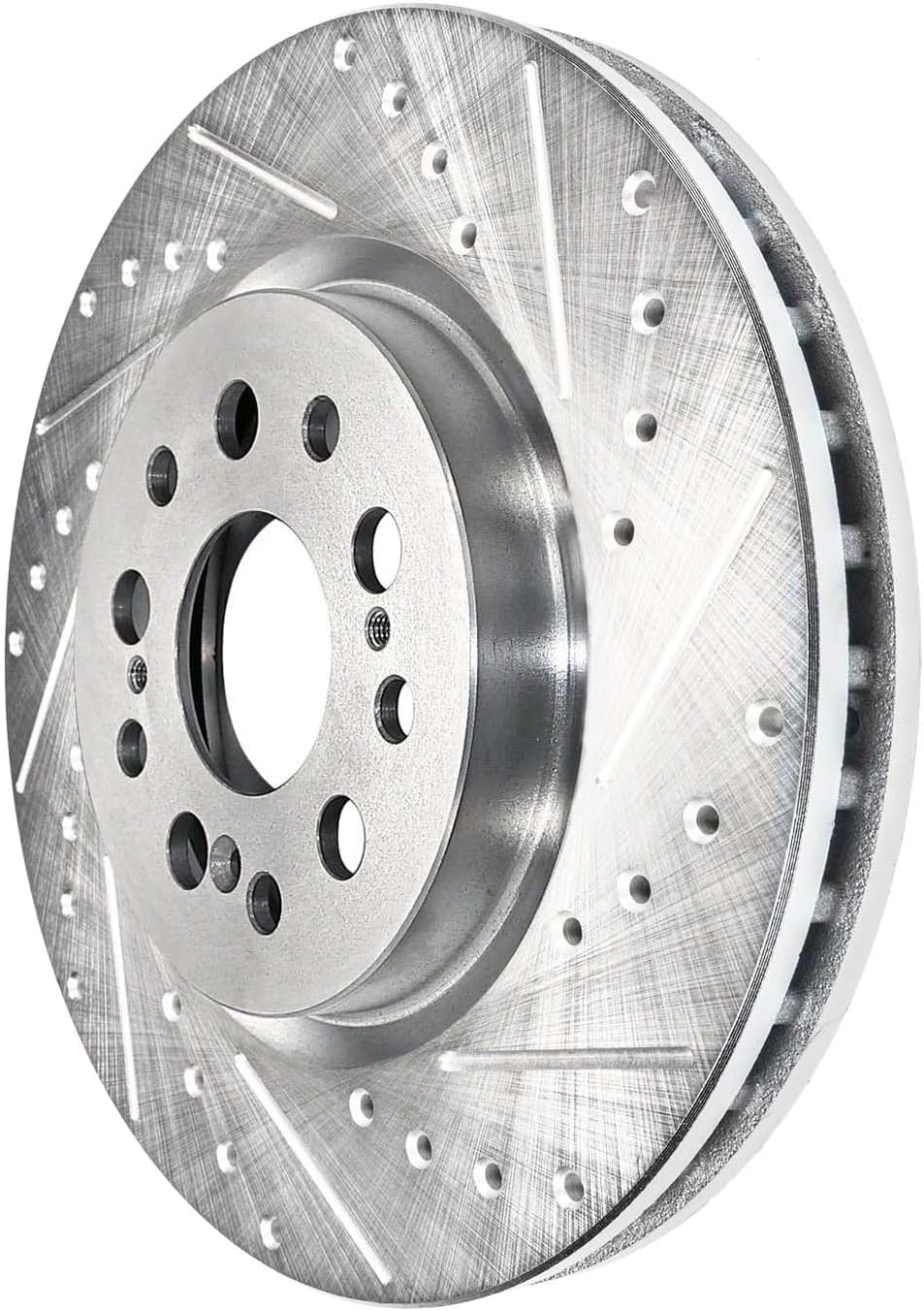 Detroit Axle - Front Drilled and Slotted Brake Rotors for 2017-21 Honda Clarity - 5