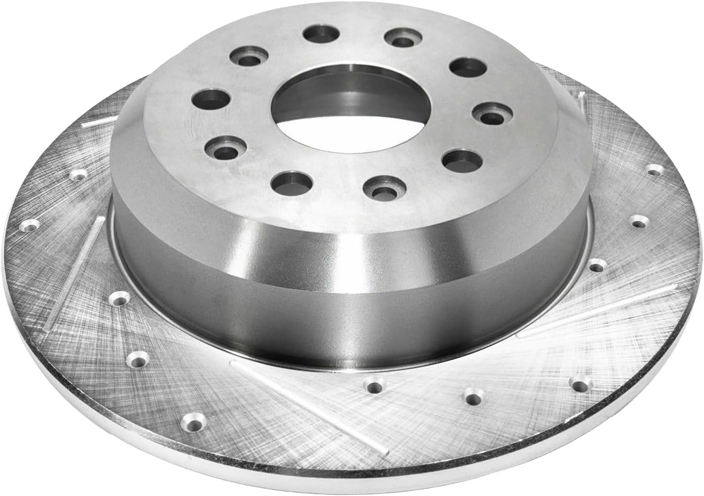 Detroit Axle - Rear Drilled and Slotted Brake Rotors for 2018-2023 Jeep Wrangler - 7