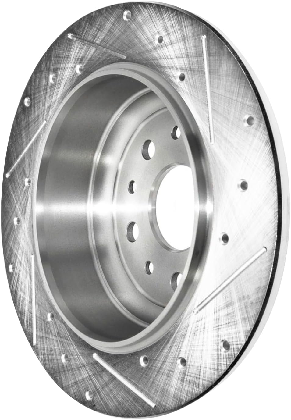 Detroit Axle - Rear Drilled and Slotted Brake Rotors for 2018-2023 Jeep Wrangler - 6