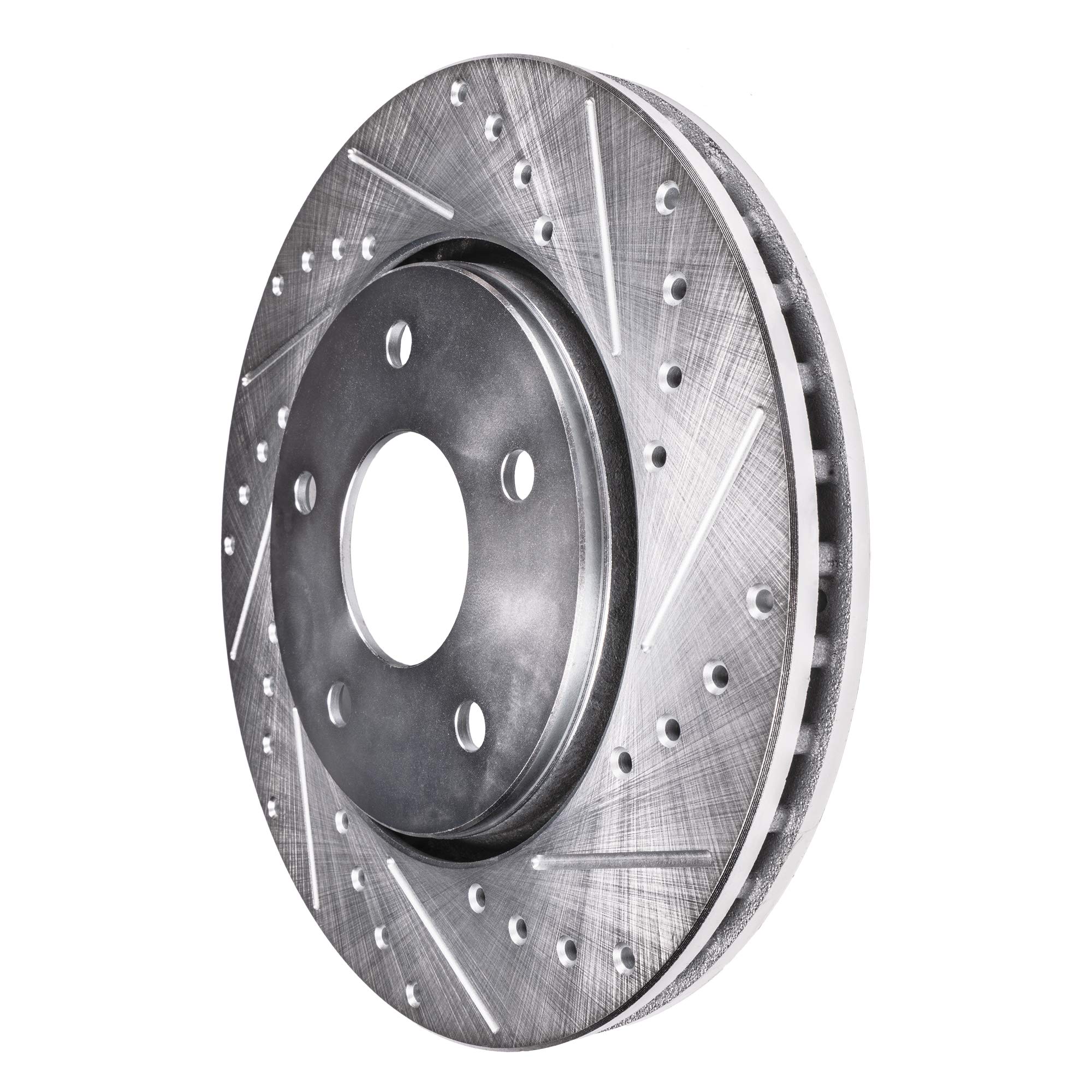 Detroit Axle - Front Drilled Disc Brake Rotors for Hyundai Elantra Sonata Kia K5 - 5