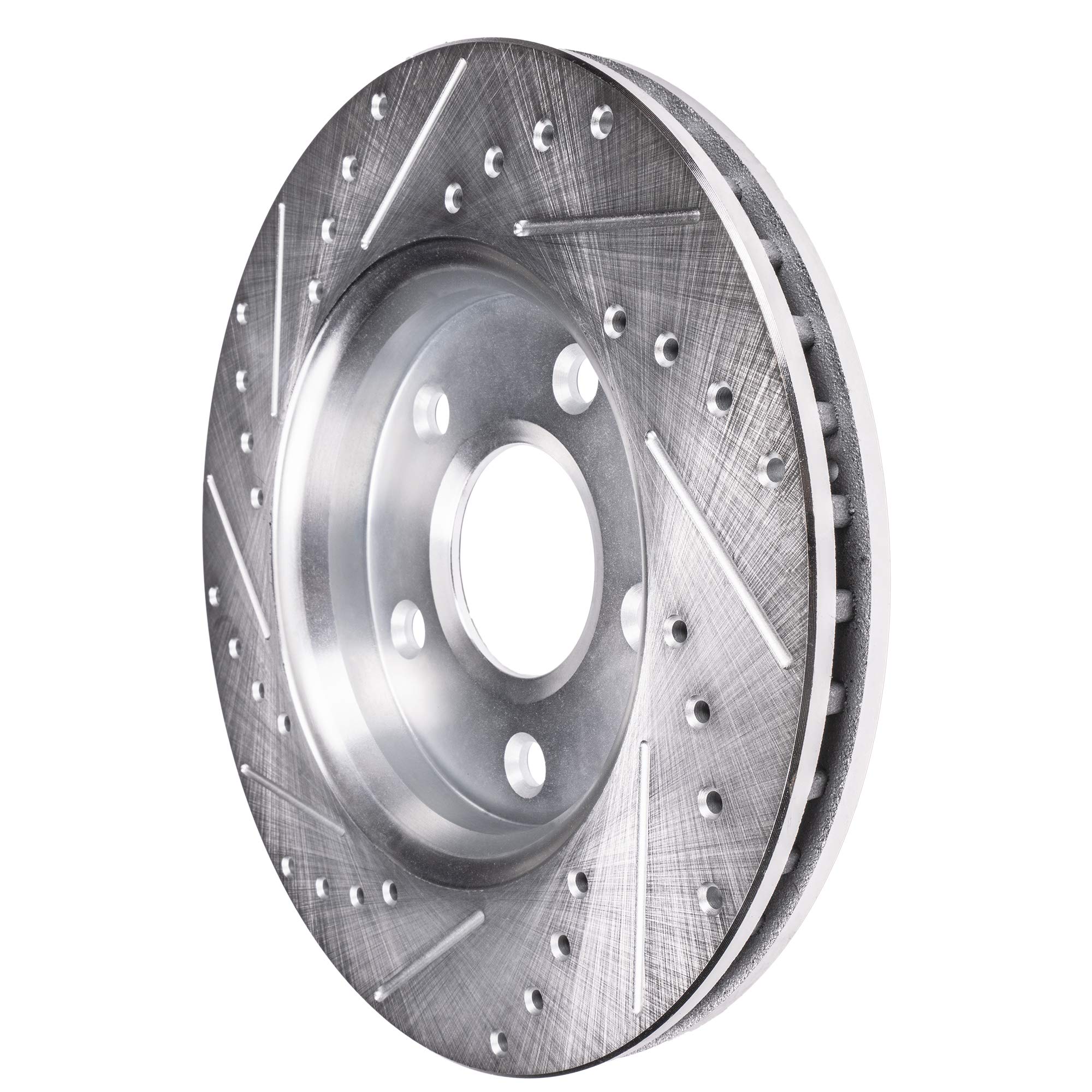 Detroit Axle - Front Drilled Disc Brake Rotors for Hyundai Elantra Sonata Kia K5 - 6