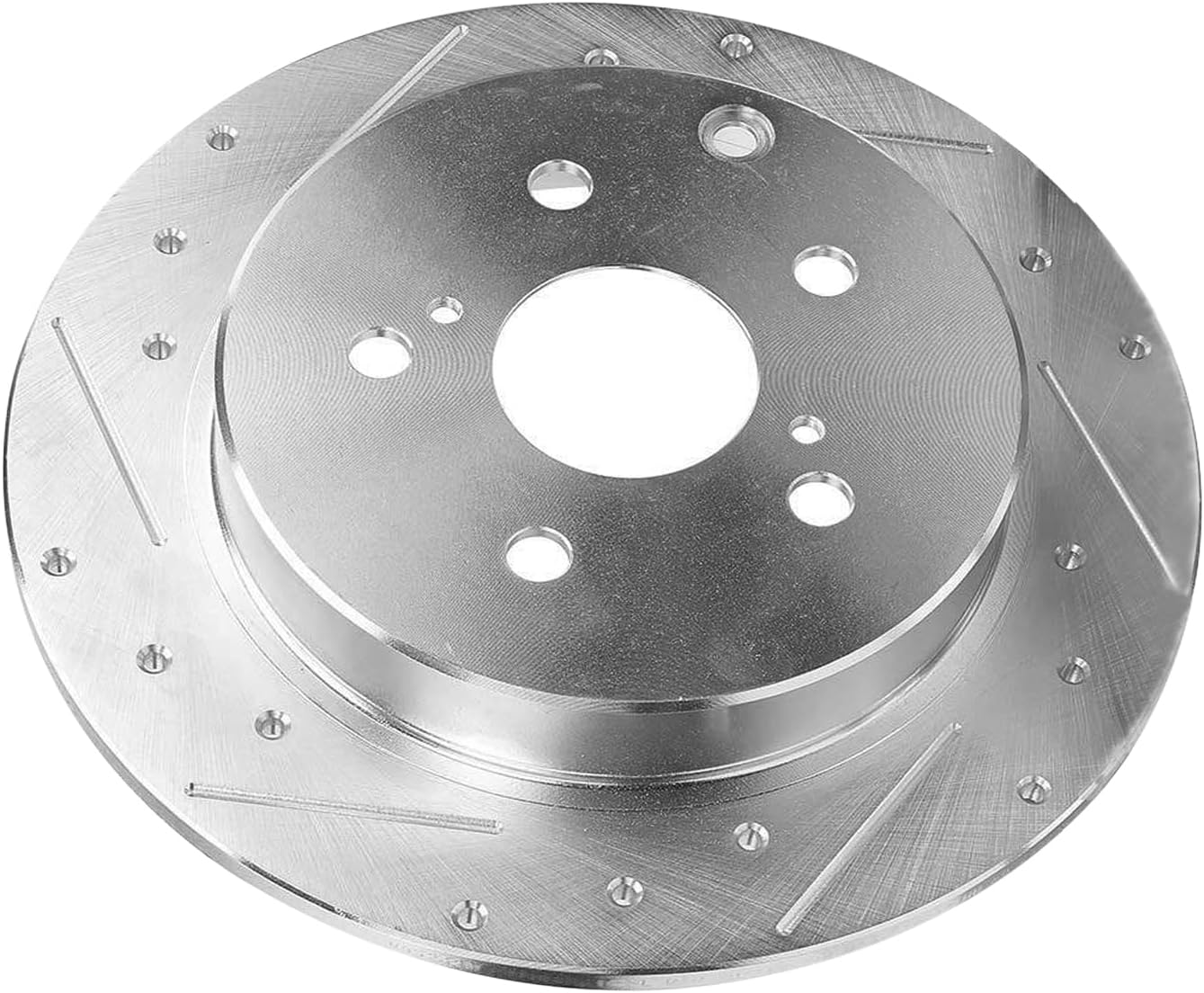 Detroit Axle - Rear Drilled and Slotted Brake Rotors for Toyota Mirai Prius V - 7