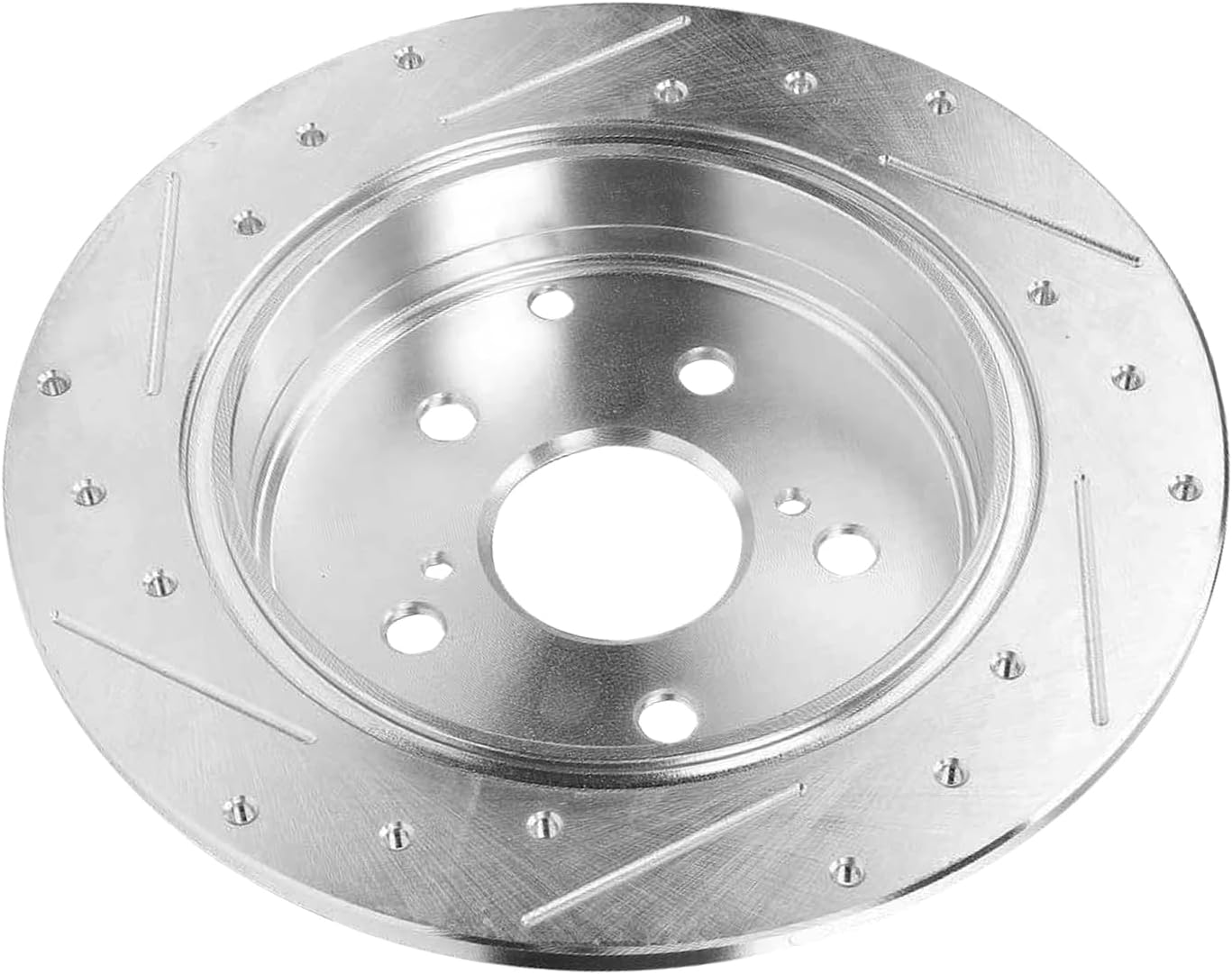Detroit Axle - Rear Drilled and Slotted Brake Rotors for Toyota Mirai Prius V - 8