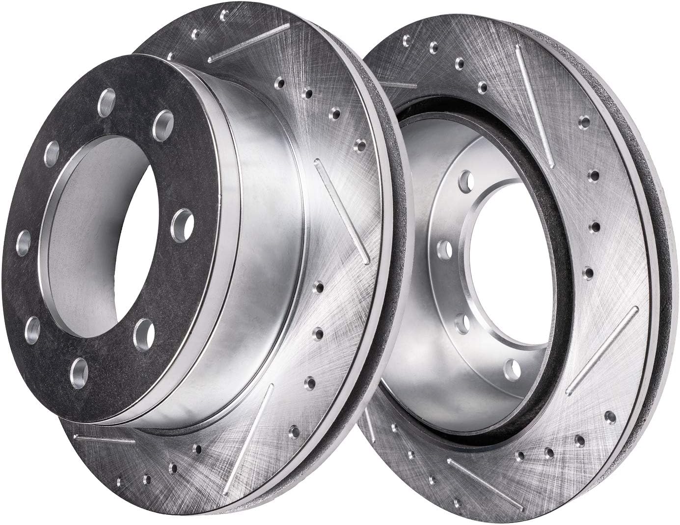 Detroit Axle - Front Drilled Brake Rotors for Ford F-250 F-350 F-450 Super Duty - 4