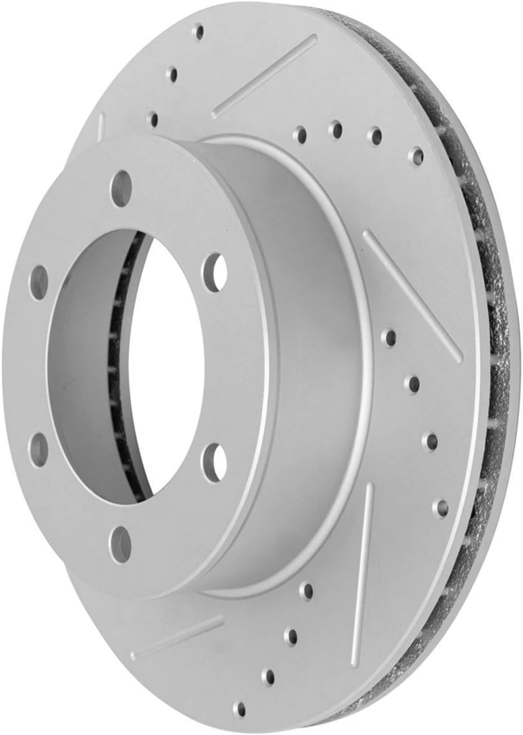 Detroit Axle - Rear Drilled and Slotted Brake Rotors for 2017-2019 Nissan Titan - 5