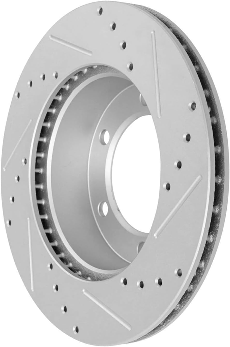 Detroit Axle - Rear Drilled and Slotted Brake Rotors for 2017-2019 Nissan Titan - 6