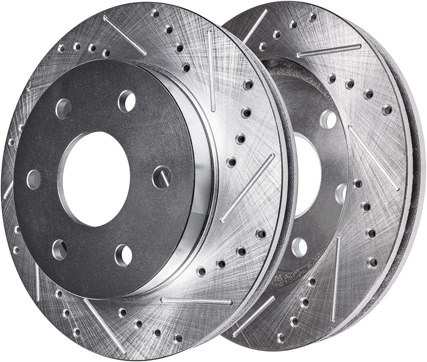 Detroit Axle - Front Drilled Brake Rotors for 2021-22 Chevy Colorado GMC Canyon - 4