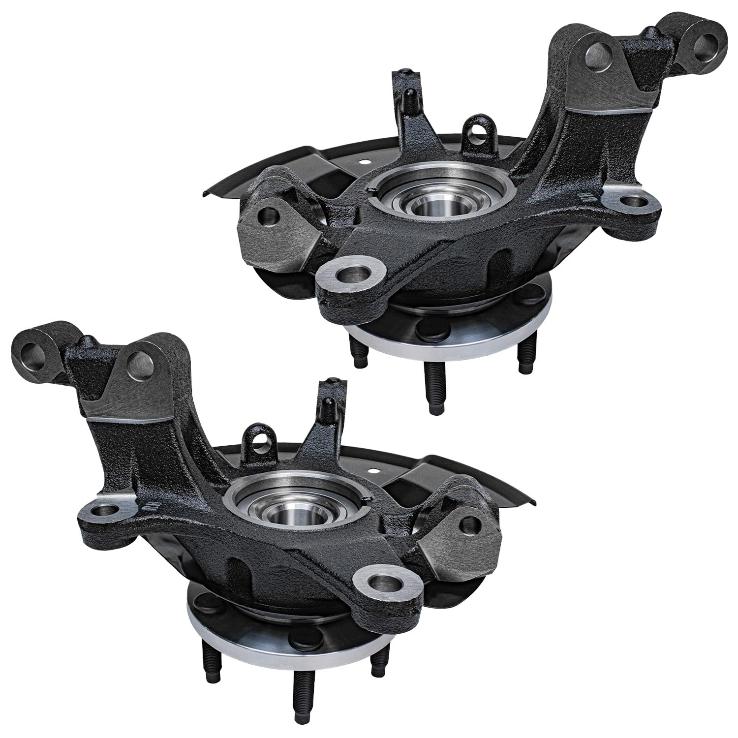 Detroit Axle - Front Steering Knuckles Wheel Hub Bearings for 07-10 Ford Edge - 4