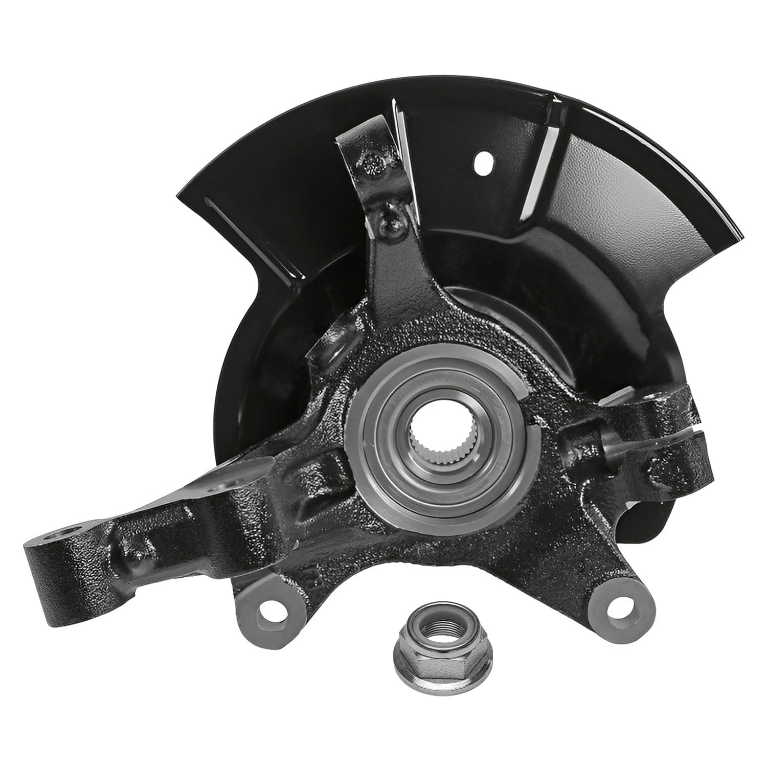 Detroit Axle - Front Steering Knuckles Wheel Hub Bearings for 07-10 Ford Edge - 7