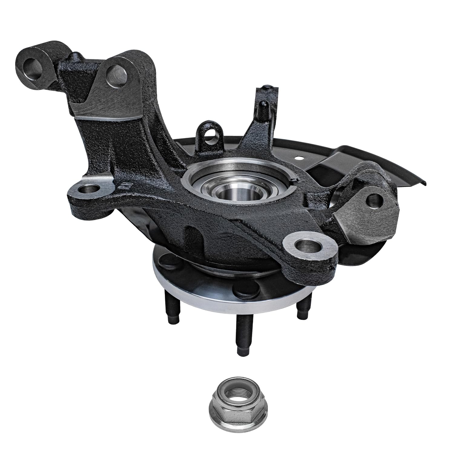 Detroit Axle - Front Steering Knuckles Wheel Hub Bearings for 07-10 Ford Edge - 6