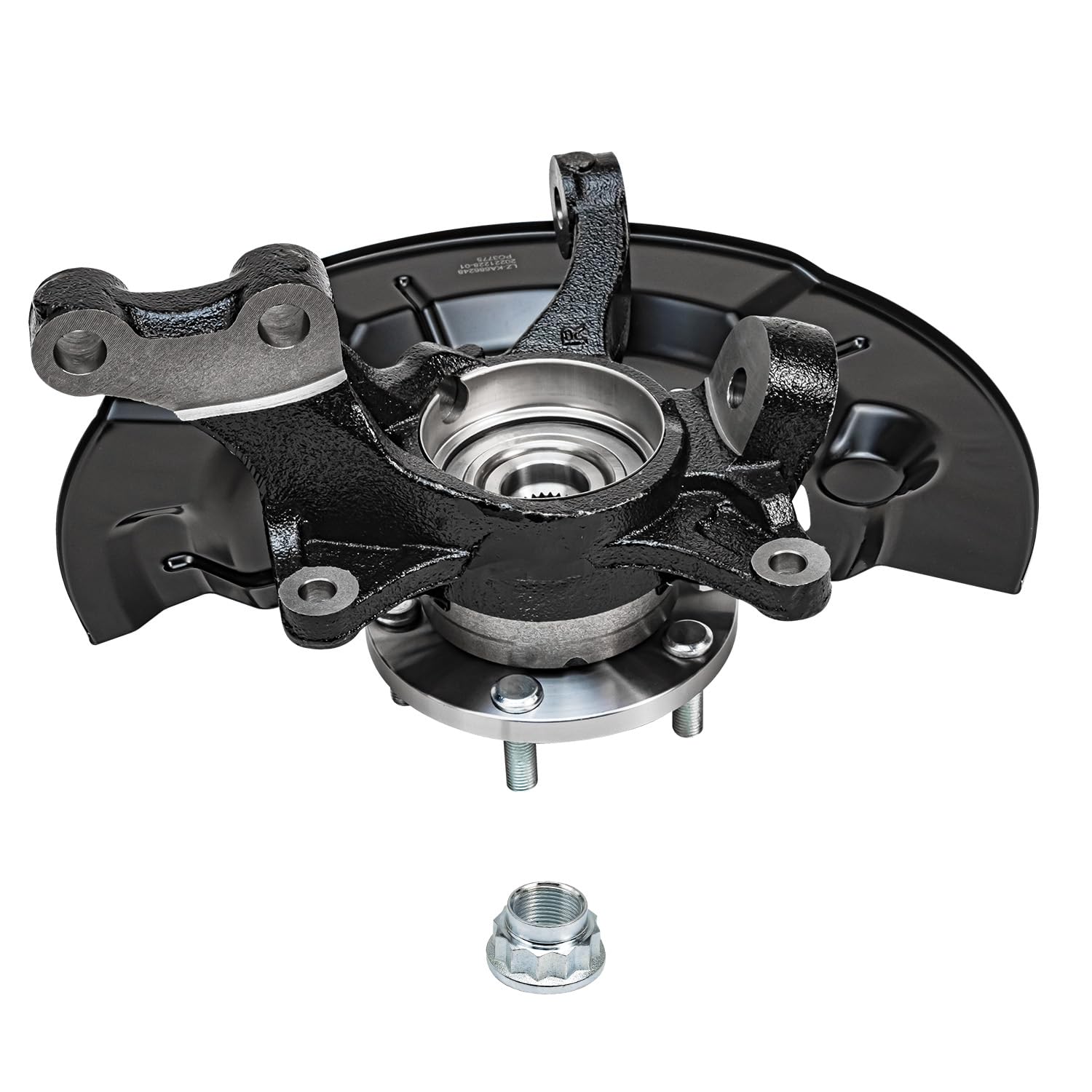 Detroit Axle - Front Knuckles and Wheel Hub Bearings for 2012-2017 Toyota Camry - 5