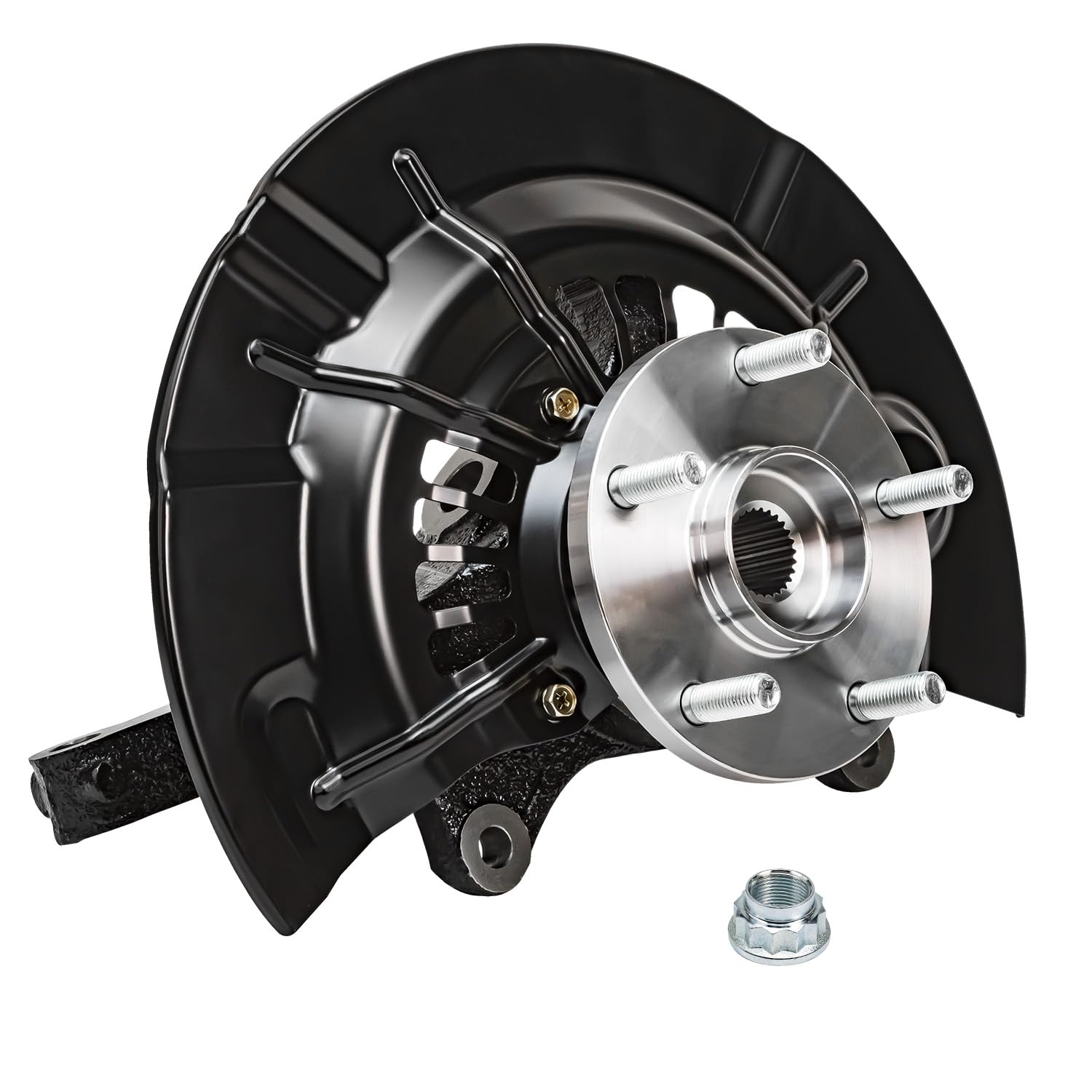 Detroit Axle - Front Left Knuckle Wheel Hub Bearing for 2012-2017 Toyota Camry - 8