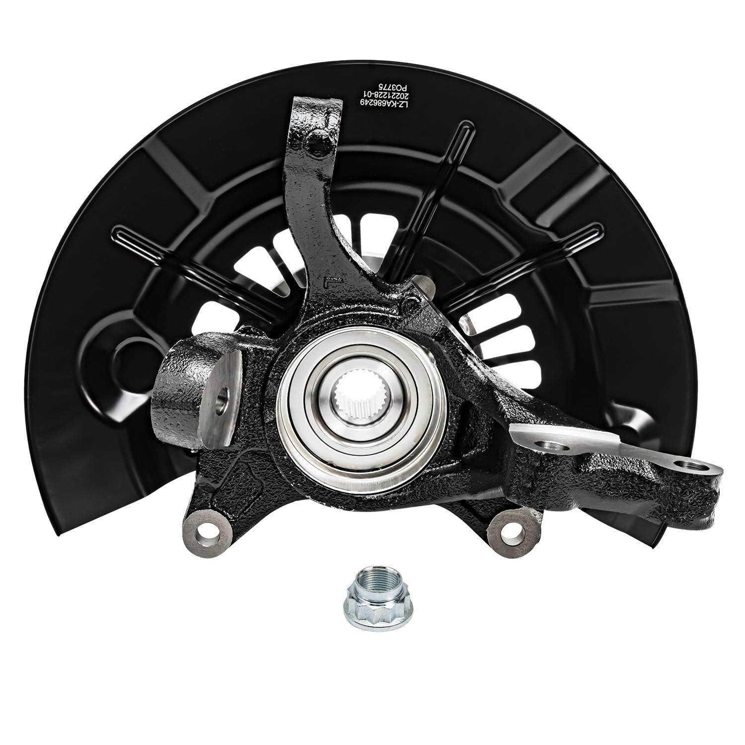 Detroit Axle - Front Left Knuckle Wheel Hub Bearing for 2012-2017 Toyota Camry - 5