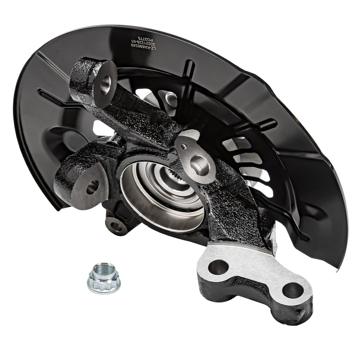 Detroit Axle - Front Left Knuckle Wheel Hub Bearing for 2012-2017 Toyota Camry - 6