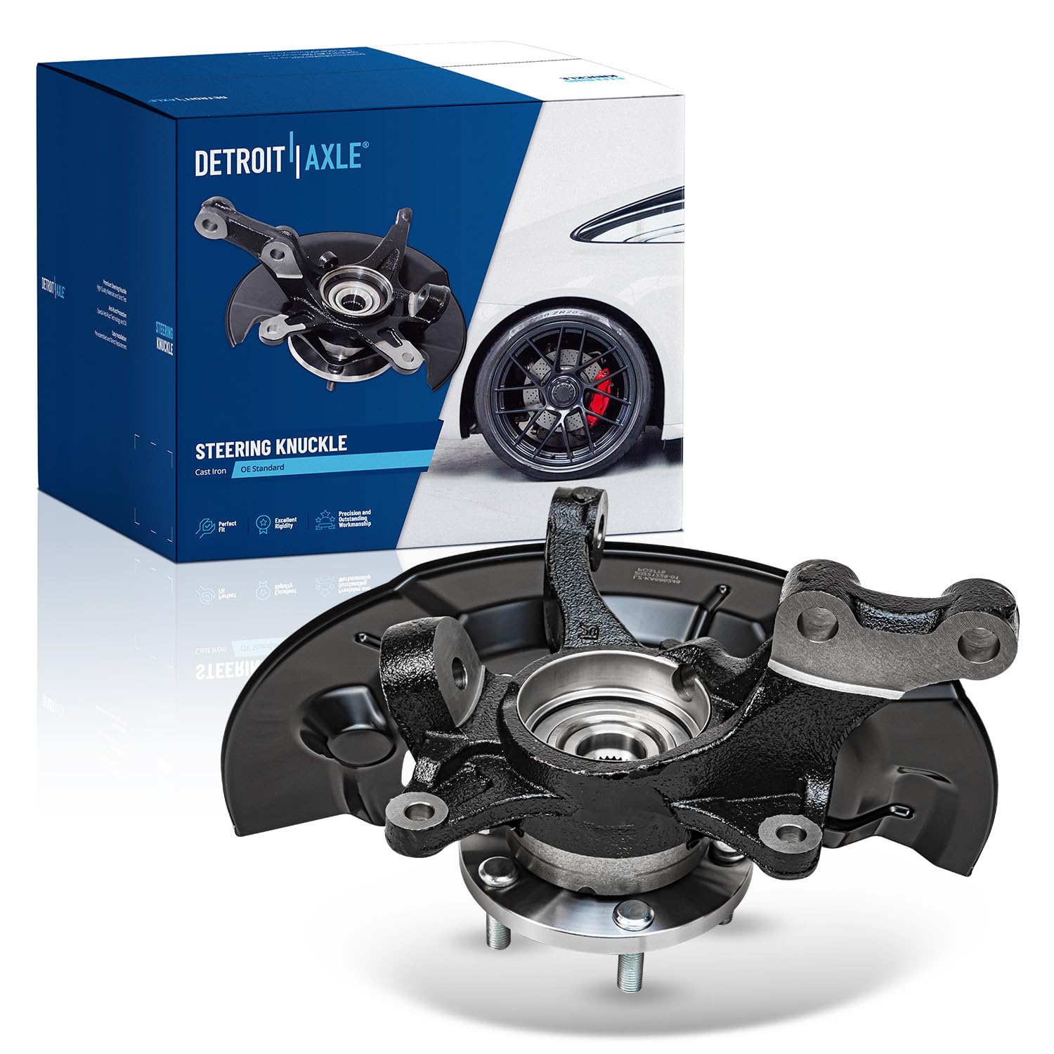 Detroit Axle - Front Left Knuckle Wheel Hub Bearing for 2012-2017 Toyota Camry - Main Image