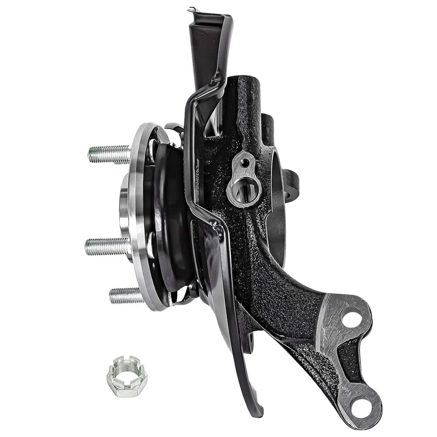 Detroit Axle - Front Left Steering Knuckle Wheel Hub for 2007-12 Hyundai Elantra - 7
