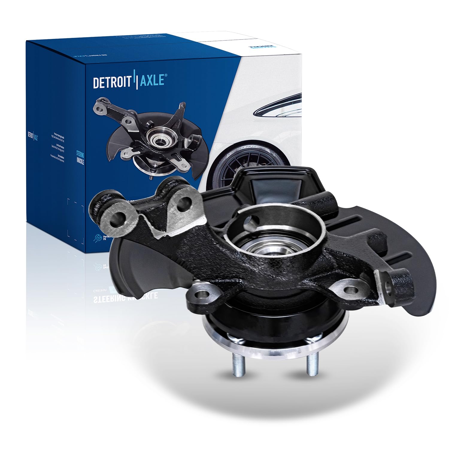 Detroit Axle - Front Left Steering Knuckle Wheel Hub for 2007-12 Hyundai Elantra - Main Image